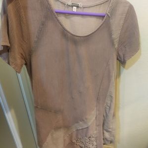 Gimmicks tan blouse